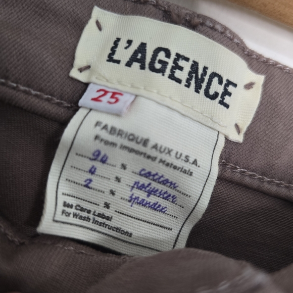 L'Agence brown skinny jeans classic stretchy fall Equestrian Preppy - Picture 8 of 9